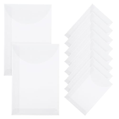 SEWACC 50 Stück Halbtransparente Papiertüten Umweltfreundliche Aufbewahrungstaschen für Knöpfe Münzen und Kleine für Bastelprojekte und SEWACC 50 Stück Halbtransparente Papiertüten Umweltfreundliche Aufbewahrungstaschen für Knöpfe Münzen und Kleine für Bastelprojekte und von SEWACC
