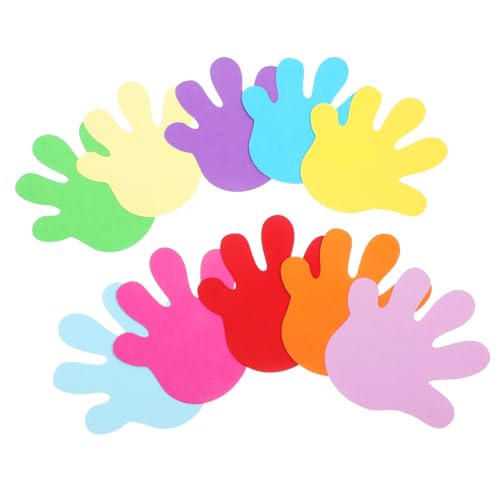 SEWACC 50 Stück Handformige Farbige Papierausschnitte für Dekorative DIY Bastelmaterialien für Klassenzimmer und Wohnräume Gemischte Farben SEWACC 50 Stück Handformige Farbige Papierausschnitte für Dekorative DIY Bastelmaterialien für Klassenzimmer und Wohnräume Gemischte Farben von SEWACC