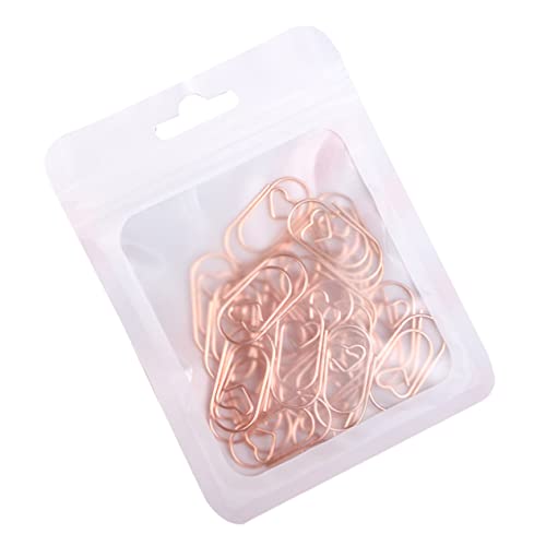 SEWACC 50 Stück Herzförmige Büroklammern Roségold Praktische Clips für Fotos Notizen und Dateien für Büro und Schule Hochwertige Verarbeitung für Täglichen Einsatz SEWACC 50 Stück Herzförmige Büroklammern Roségold Praktische Clips für Fotos Notizen und Dateien für Büro und Schule Hochwertige Verarbeitung für Täglichen Einsatz von SEWACC
