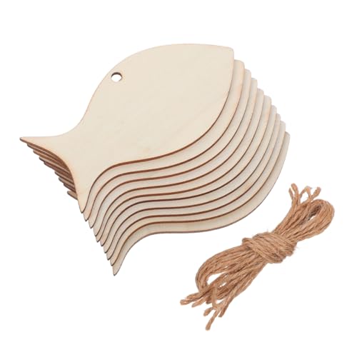 SEWACC 50 Stück Holz Fischanhänger zum Basteln Naturbelassene Unvollendete Holzfiguren mit Juteseil Fischförmige Deko für Meeres DIY-Projekte und Kreative Familienaktivitäten SEWACC 50 Stück Holz Fischanhänger zum Basteln Naturbelassene Unvollendete Holzfiguren mit Juteseil Fischförmige Deko für Meeres DIY-Projekte und Kreative Familienaktivitäten von SEWACC