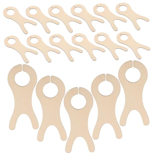 SEWACC 50 Stück Holz Garnwickler Fischform Langlebige Naturholz Garnspulen für DIY Stricken Häkeln Umweltfreundliche Handgeschliffene Fadenaufbewahrung für Hobby und Profi von SEWACC