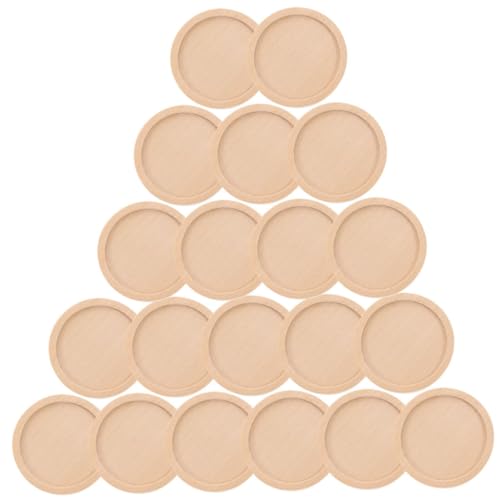 SEWACC 50 Stück Holzanhänger Rohlinge DIY Bastelset Runde Holzperlen Basis Trays Glatte Oberfläche Zum Bemalen Schmuckherstellung Schlüsselanhänger Anhänger Basis SEWACC 50 Stück Holzanhänger Rohlinge DIY Bastelset Runde Holzperlen Basis Trays Glatte Oberfläche Zum Bemalen Schmuckherstellung Schlüsselanhänger Anhänger Basis von SEWACC