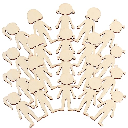 SEWACC 50 Stück Holzscheiben zum Basteln Natürliche Runde Holzplatten aus Robustem Material DIY Bemalbare Holzfiguren für Kreative Handwerksprojekte für Kindergeburtstag und von SEWACC