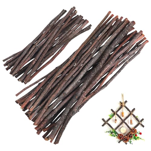 SEWACC 50 Stück Holzscheite zum Basteln, 7, 87 Zoll Und 11, 81 Zoll Lange Naturholzzweige für Diy-bastelprojekte, Foto-requisiten, Heimfest-dekoration von SEWACC