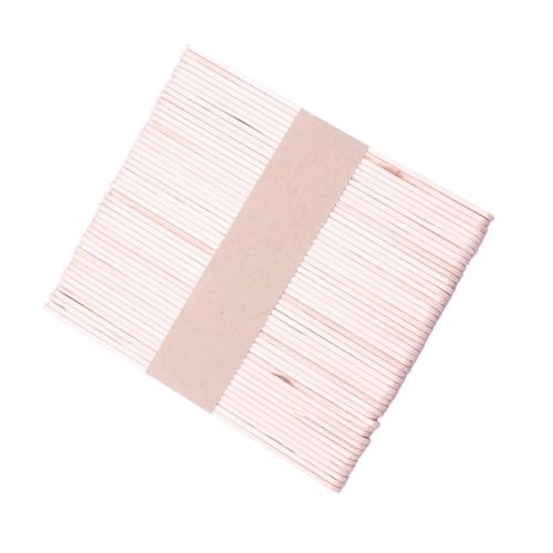 SEWACC 50 Stück Holzstäbchen zum Basteln Natürliche Geruchslose Holzstäbe für DIY Projekte Kinderhandwerk Schule und Party Glatte Splitterfreie Oberfläche Umweltfreundlich von SEWACC