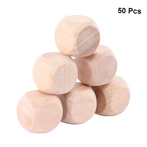 SEWACC 50 Stück Holzwürfel Blanko Würfel Sechs Seiten Holzklötze zum Basteln Diy Spielwürfel für Kreative Handwerksprojekte Robust Langlebig SEWACC 50 Stück Holzwürfel Blanko Würfel Sechs Seiten Holzklötze zum Basteln Diy Spielwürfel für Kreative Handwerksprojekte Robust Langlebig von SEWACC