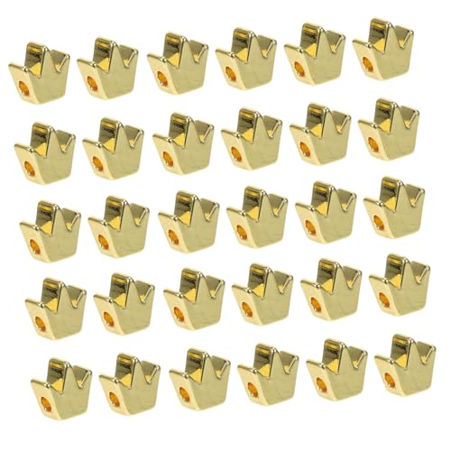 SEWACC 50 Stück Kronenperlen Vergoldet Stern Abstandsperlen Kronenlochperlen Abstandsperlen Abstandsperlen Zur Schmuckherstellung Lose Perlen Für DIY Armbänder von SEWACC