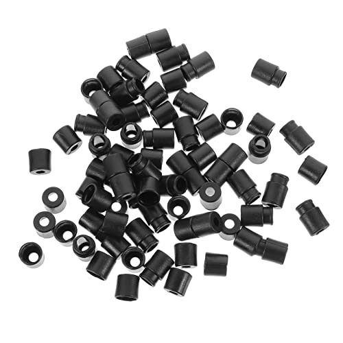 SEWACC 50 Stück Kunststoff Schnallen Sicherheitsverschluss für Lanyards Breakaway Barrel Connector für DIY Projekte und Gepäckbefestigungen Schwarz und Langlebig von SEWACC