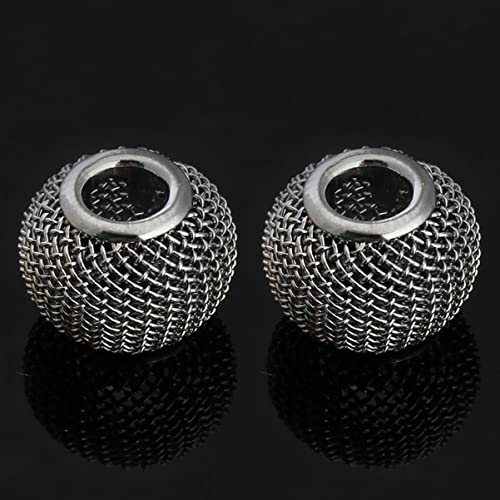 SEWACC 50 Stück Legierungs perlen Spacer Kugeln Rundes Netz mesh Design Leichte DIY Schmuckherstellung Zubehör für Halsketten Armbänder Bunte Farben Langlebig und Zufällige Farbe SEWACC 50 Stück Legierungs perlen Spacer Kugeln Rundes Netz mesh Design Leichte DIY Schmuckherstellung Zubehör für Halsketten Armbänder Bunte Farben Langlebig und Zufällige Farbe von SEWACC