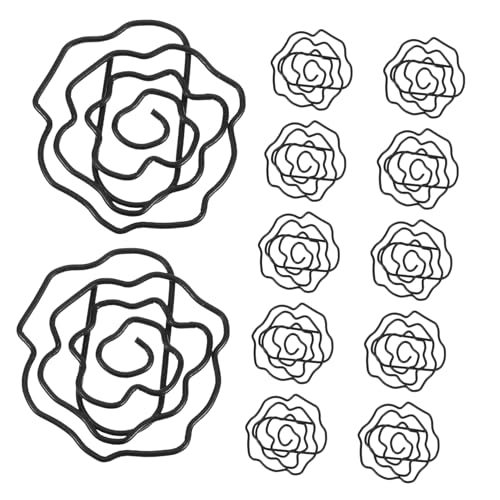SEWACC 50 Stück Metall-blumen-büroklammern: Niedliche, Ausgehöhlte Rosen-dekorations-büroklammern, Lustige Lesezeichen Für Aktenordner, Leseseitenetiketten, Zuhause, Schule, Büro, SEWACC 50 Stück Metall-blumen-büroklammern: Niedliche, Ausgehöhlte Rosen-dekorations-büroklammern, Lustige Lesezeichen Für Aktenordner, Leseseitenetiketten, Zuhause, Schule, Büro, von SEWACC