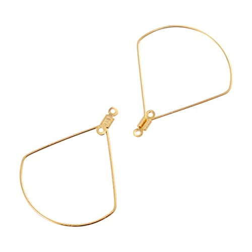 SEWACC 50 Stück Ohrring -ringzubehör Bausatz Für Ohrringe Herstellung Golden Rostfreier Stahl von SEWACC