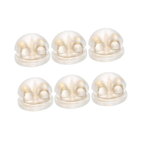 SEWACC 50 Stück Ohrstecker Stopper Ohrring Verschlüsse aus Kupfer und Silikon DIY Schmuck Zubehör Ohrstecker Basteln Ohrring Material für Damen Goldfarben von SEWACC