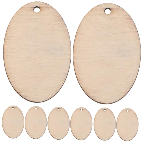 SEWACC 50 Stück Osterschmuck Schild Kleiderbügel zum Dekorieren Ornamente Ornament Handwerk ausgeschnitten Ovale Holzpanel Holzrohlinge zum Basteln ovale Verzierung Holzverzierung Bambus SEWACC 50 Stück Osterschmuck Schild Kleiderbügel zum Dekorieren Ornamente Ornament Handwerk ausgeschnitten Ovale Holzpanel Holzrohlinge zum Basteln ovale Verzierung Holzverzierung Bambus von SEWACC