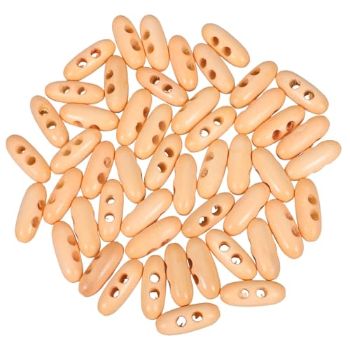 SEWACC 50 Stück Ovale Holzknöpfe mit Doppel- Stabile Knebelverschluss-buttons Natürliche Holzstruktur zum Aufnähen für DIY Kleidung Mäntel Pullover Accessoires SEWACC 50 Stück Ovale Holzknöpfe mit Doppel- Stabile Knebelverschluss-buttons Natürliche Holzstruktur zum Aufnähen für DIY Kleidung Mäntel Pullover Accessoires von SEWACC