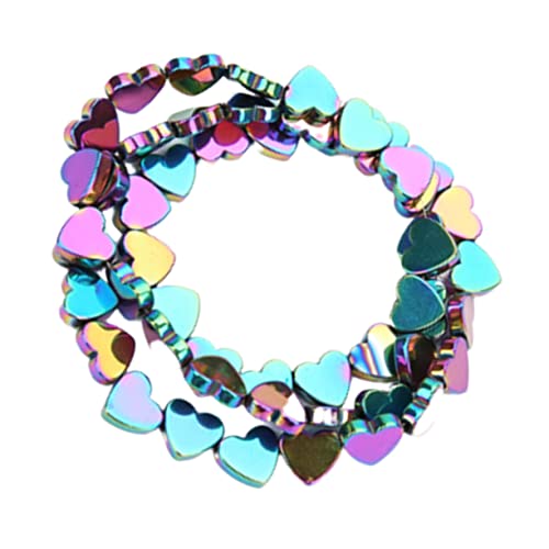 SEWACC 50 Stück Pfirsich Herz Gestreutes Perlenarmband Charm-armband-charms Perlen Für Die Herstellung Von Armbändern Perlen Für Schmuckhersteller Schlüssel Hohle Herzperlen Schließen von SEWACC