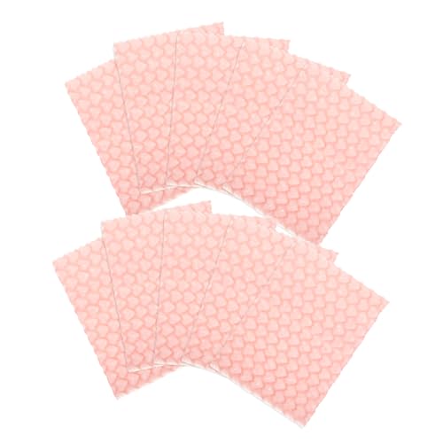 SEWACC 50 Stück Pinke Herz luftpolstertaschen Stoßfest Reißfest Kleine Versandtaschen mit Polsterung für Geschäftspakete Schützende Bubble mailer für Empfindliche Waren von SEWACC