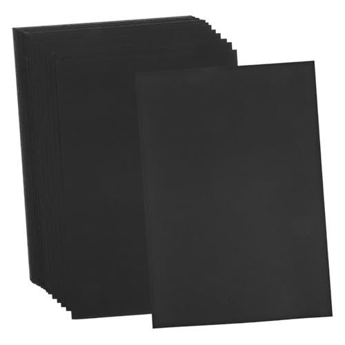 SEWACC 50 Stück Schwarzer Karton M² Dickes Bastelpapier Robustes DIY Scrapbooking Kartonpapier Glatte Oberfläche Vielseitig für Kartenherstellung Halloween Dekorationen von SEWACC