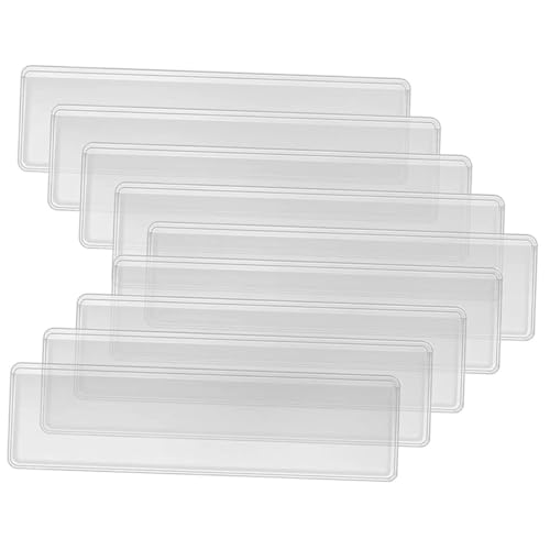 SEWACC 50 Stück Selbstklebende Etikettenhalter Transparent PVC Kartenhüllen Robust Organizer Für Büro Schule Lager Folio Ordner Geeignet SEWACC 50 Stück Selbstklebende Etikettenhalter Transparent PVC Kartenhüllen Robust Organizer Für Büro Schule Lager Folio Ordner Geeignet von SEWACC
