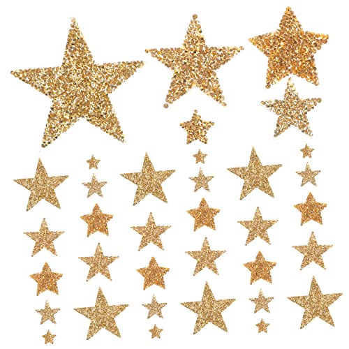 SEWACC 50 Stück Teiliges Goldene Stern Bügelbilder mit Strasssteinen Selbstklebend Aufbügeln Dekorative Patches für Kleidung Jeans Taschen und DIY Bekleidung Verschiedene SEWACC 50 Stück Teiliges Goldene Stern Bügelbilder mit Strasssteinen Selbstklebend Aufbügeln Dekorative Patches für Kleidung Jeans Taschen und DIY Bekleidung Verschiedene von SEWACC
