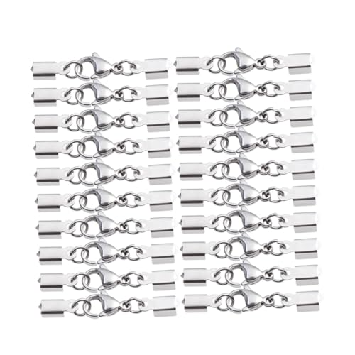 SEWACC 50 Stück Teiliges Lobster Karabinerhaken Schlüsselring Clips Rostfrei Langlebig für Schmuckherstellung DIY Armband Tasche und Schlüsselanhänger Zubehör von SEWACC