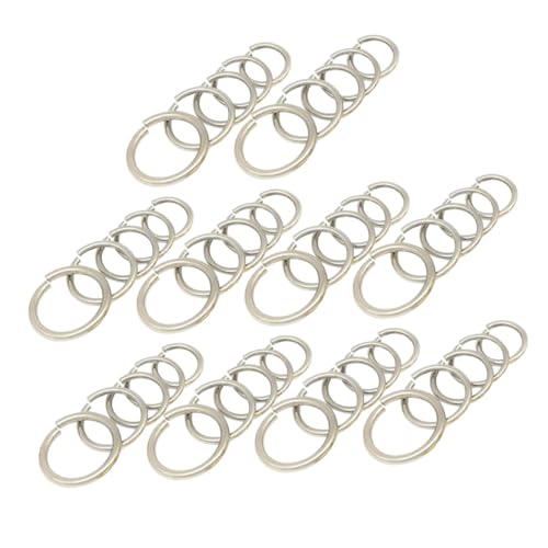 SEWACC 50 Stück Teiliges Offene Biegeringe Rund Schmuckverbinder für DIY Schmuckherstellung Verschiedene Drahtstärke Langlebig Leicht für Armbänder Halsketten von SEWACC