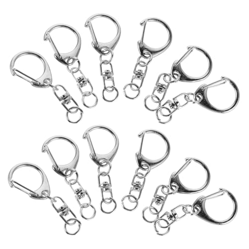 SEWACC 50 Stück Teiliges Rotierender Metall-schlüsselanhänger mit Kleinem Federklappverschluss Robustem Legierungsclip für Schlüssel Taschen DIY Schmuck und Praktische Alltagsbefestigung von SEWACC