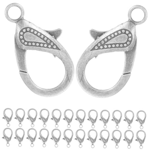 SEWACC 50 Stück Teiliges Schmuckzubehör mit Lobster Karabiner Verschlüssen aus Langlebiger Praktische für Halsketten und Armbänder Installieren und Einhändig Bedienbar für DIY von SEWACC