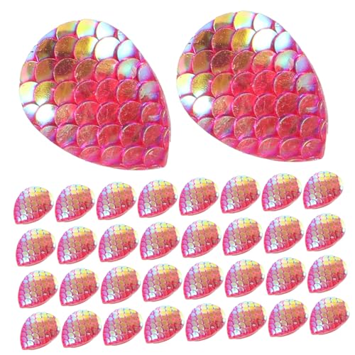 SEWACC 50 Stück Teiliges Strasssteine Umweltfreundliche Flache Tropfen Form Resin Schuppen Aufkleber für DIY Basteln Geeignet für Schmuck Kleidung Handyzubehör und Dekoration von SEWACC
