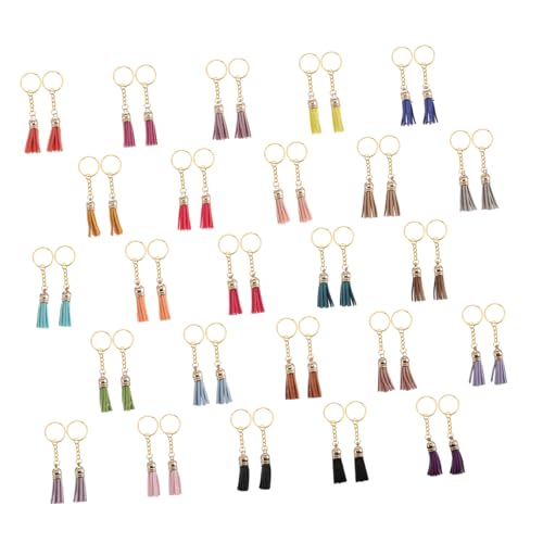 SEWACC 50 Stück Teiliges Tassel Schlüsselanhänger aus Mehrfarbigem Veloursleder Kreative DIY Quasten Anhänger für Schlüsselbund Handtasche Rucksack und Autositze Langlebig und Vielseitig SEWACC 50 Stück Teiliges Tassel Schlüsselanhänger aus Mehrfarbigem Veloursleder Kreative DIY Quasten Anhänger für Schlüsselbund Handtasche Rucksack und Autositze Langlebig und Vielseitig von SEWACC