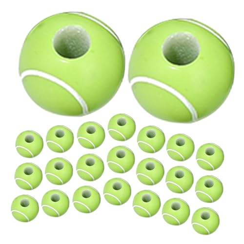 SEWACC 50 Stück Tennis Perlen Zum Selbermachen Anhänger Charms Perlen Zum Selbermachen Lose Tennis Perlen Sport Fan Tennisball Perlen Kleine Sport Perlen Lose Sport SEWACC 50 Stück Tennis Perlen Zum Selbermachen Anhänger Charms Perlen Zum Selbermachen Lose Tennis Perlen Sport Fan Tennisball Perlen Kleine Sport Perlen Lose Sport von SEWACC