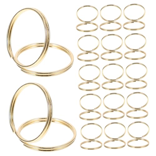 SEWACC 50 Stück Tischkartenhalter aus Metall Runde Goldfarbene Fotoclips für Memo Namenskarten Platzkarten Vielseitig für Hochzeit Büro Partydekoration Praktisch und Wiederverwendbar von SEWACC