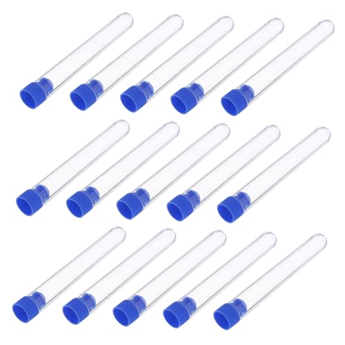 SEWACC 50 Stück Transparente Plastik Testrohre mit Kappen Probenröhrchen für Laboranwendungen für Wasserproben und Dekorative Zwecke Hohe Sofort Einsatzbereit SEWACC 50 Stück Transparente Plastik Testrohre mit Kappen Probenröhrchen für Laboranwendungen für Wasserproben und Dekorative Zwecke Hohe Sofort Einsatzbereit von SEWACC