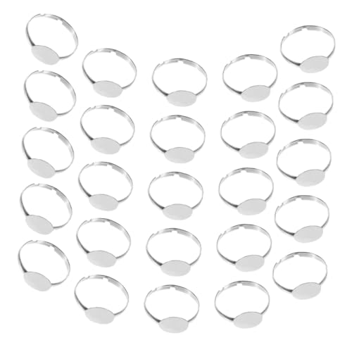 SEWACC 50 Stück Verstellbare Ringbasen mit Flachem Pad Blanko Ringe für Schmuckherstellung Diy Craft Ringe Flache Ringbasen für Designs SEWACC 50 Stück Verstellbare Ringbasen mit Flachem Pad Blanko Ringe für Schmuckherstellung Diy Craft Ringe Flache Ringbasen für Designs von SEWACC