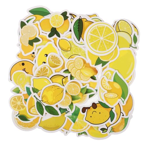 SEWACC 50 Stück Zitronen Aufkleber Wasserfeste Vinyl Sticker für Koffer Laptop Scrapbooking Kreative DIY Dekoration Einfache Anwendung Rückstandsfrei Entfernbar SEWACC 50 Stück Zitronen Aufkleber Wasserfeste Vinyl Sticker für Koffer Laptop Scrapbooking Kreative DIY Dekoration Einfache Anwendung Rückstandsfrei Entfernbar von SEWACC