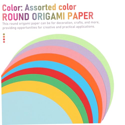 SEWACC 500 Blatt Runde Origami Papierkreise Farben Bastelpapier Faltpapier für DIY Stabiles Buntes Kartonpapier für Kreative Bastelprojekte und Dekorationen SEWACC 500 Blatt Runde Origami Papierkreise Farben Bastelpapier Faltpapier für DIY Stabiles Buntes Kartonpapier für Kreative Bastelprojekte und Dekorationen von SEWACC