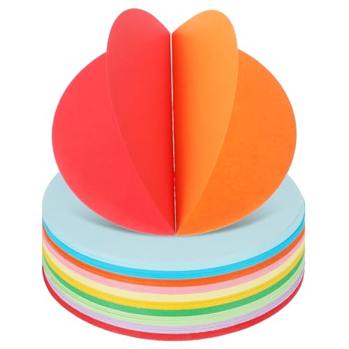 SEWACC 500 Blatt Rundes Origami Papier Farben Bastelpapier Pastell Farbiges Faltpapier Stabil Für DIY Handwerk Dekoration Künstlerisches Kinderpapier SEWACC 500 Blatt Rundes Origami Papier Farben Bastelpapier Pastell Farbiges Faltpapier Stabil Für DIY Handwerk Dekoration Künstlerisches Kinderpapier von SEWACC