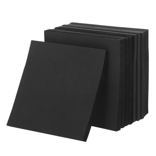 SEWACC 500 Blatt Schwarze Selbstklebende Notizzettel Abziehbare Haftnotizen Memo Pads Vielseitig für Büro Schule Zuhause Hohe Sichtbarkeit für Meetings und Organisation von SEWACC