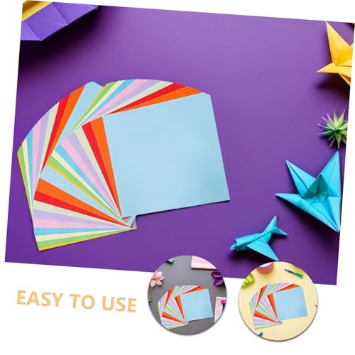 SEWACC 500 Stück Doppelseitiges Origami Papier Farben Buntes Faltpapier für DIY Bastelprojekte Erwachsene Künstlerisches Basteln Kunstschule SEWACC 500 Stück Doppelseitiges Origami Papier Farben Buntes Faltpapier für DIY Bastelprojekte Erwachsene Künstlerisches Basteln Kunstschule von SEWACC