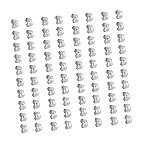 SEWACC 500 Stück Earnuts Ohrstecker Stopper Schmetterling Verschluss Ohrstecker Zubehör für Sicheren Halt Vielseitig Einsetzbar für DIY Schmuckherstellung und Alltag Geeignet von SEWACC