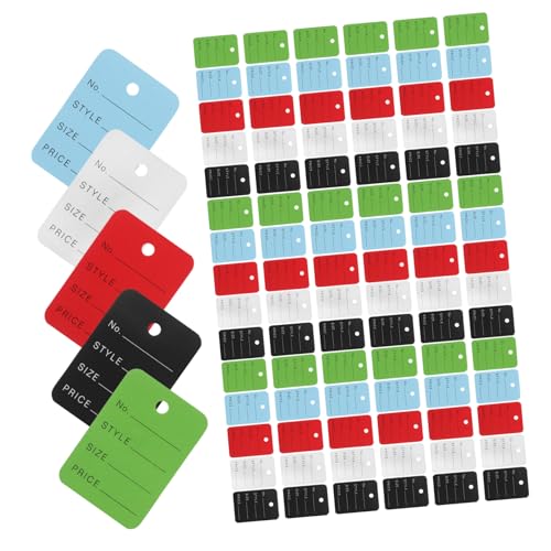 SEWACC 500 Stück Farben Blanko Preisschilder aus Papier mit Schnur Kleine Beschreibbare Anhänger für Kleidung Schmuck Taschen Vielseitige Etiketten für Einzelhandel und Lagerorganisation SEWACC 500 Stück Farben Blanko Preisschilder aus Papier mit Schnur Kleine Beschreibbare Anhänger für Kleidung Schmuck Taschen Vielseitige Etiketten für Einzelhandel und Lagerorganisation von SEWACC
