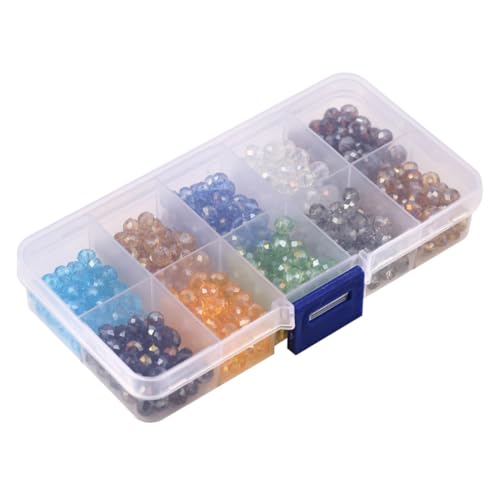 SEWACC 500 Stück Kristall Briolette Perlen Farben Facettierte Glasperlen mit Aufbewahrungsbox DIY Schmuck Bastelperlen für Armbänder Halsketten Ohrringe SEWACC 500 Stück Kristall Briolette Perlen Farben Facettierte Glasperlen mit Aufbewahrungsbox DIY Schmuck Bastelperlen für Armbänder Halsketten Ohrringe von SEWACC