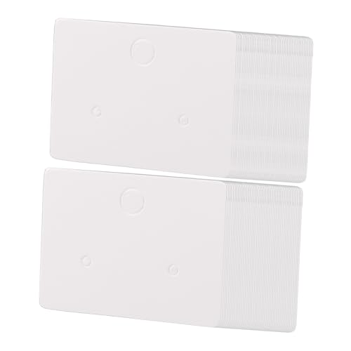 SEWACC 500 Stück Ohrstecker Karten mit Löchern Ohrstecker Displaykarten Stabile Schmuckverpackungskarten für Einzelhandel und Organisation von SEWACC