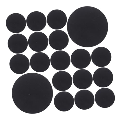 SEWACC 500 Stück Selbstklebende Filzkreise Schwarz Runde Filzaufkleber für DIY Nähprojekte Dekoration und Bastelarbeiten Weiche und Haftstarke Filzsticker für Kreative Anwendungen von SEWACC