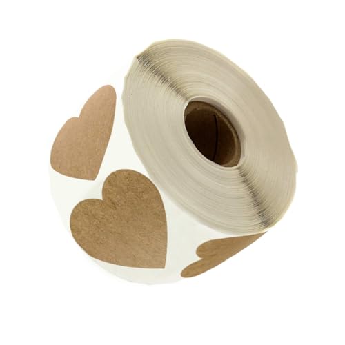 SEWACC 500 Stück Selbstklebende Herzform Etiketten Sticker aus Kraftpapier für Geschenkdekoration Party Valentinstagsaufkleber Vielseitig für Karten Notizbücher Möbel als SEWACC 500 Stück Selbstklebende Herzform Etiketten Sticker aus Kraftpapier für Geschenkdekoration Party Valentinstagsaufkleber Vielseitig für Karten Notizbücher Möbel als von SEWACC