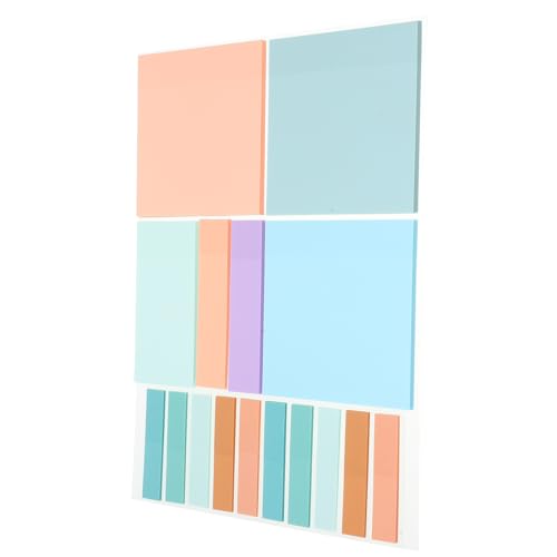SEWACC 500 Stück Transparente Selbstklebende Memo Pads Wasserfest Stark Haftend Praktische Notizzettel für Büro Zuhause Kühlschrank Wand Vielseitig Einsetzbare Haftnotizen von SEWACC