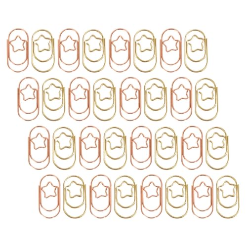 SEWACC 50Stücke Mini Büroklammern Sternförmige Metallklammern und Roségold Praktische Clips Organisieren von Dokumenten für Büro und Zuhause Dekorative Büroklammernhalter SEWACC 50Stücke Mini Büroklammern Sternförmige Metallklammern und Roségold Praktische Clips Organisieren von Dokumenten für Büro und Zuhause Dekorative Büroklammernhalter von SEWACC