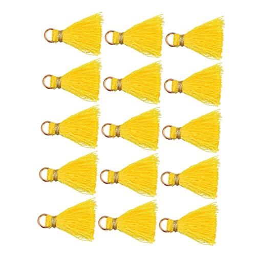 SEWACC 50Stücke Quasten Anhänger Dekorative DIY Handwerk Zubehör für Schlüsselanhänger Bastelprojekte und Schmuckherstellung Troddel für Kreative Ideen von SEWACC