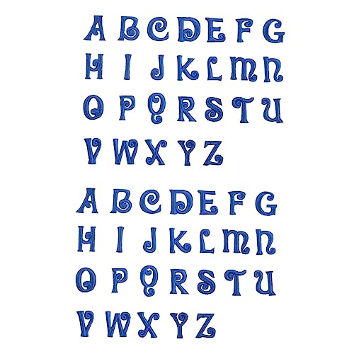 SEWACC 52 Stück Teiliges Besticktes Alphabet Aufnäher zum Aufbügeln oder Annähen Langlebige Stoffapplikationen für DIY Kleidung Taschen Rucksäcke Farbige Buchstaben Patches zur von SEWACC