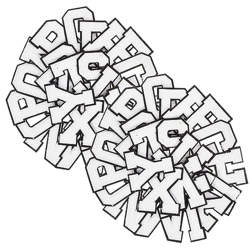 SEWACC 52 Stück Teiliges Buchstaben Patches zum Aufbügeln Weiße Buchstaben Applikationen für Kleidung Schuhe und Handarbeiten Einfach zu Verwenden und Vielseitig Einsetzbar SEWACC 52 Stück Teiliges Buchstaben Patches zum Aufbügeln Weiße Buchstaben Applikationen für Kleidung Schuhe und Handarbeiten Einfach zu Verwenden und Vielseitig Einsetzbar von SEWACC