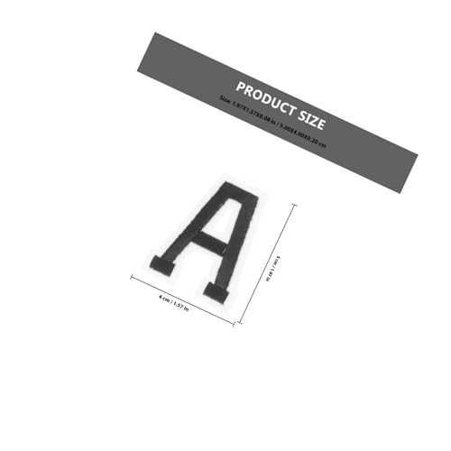SEWACC 52 Stück Teiliges Bügelbuchstaben Bestickte Aufnäher zum Aufbügeln und Nähen Vielseitige Buchstaben Patches für Kleidung Taschen Schuhe und DIY Handwerk von SEWACC